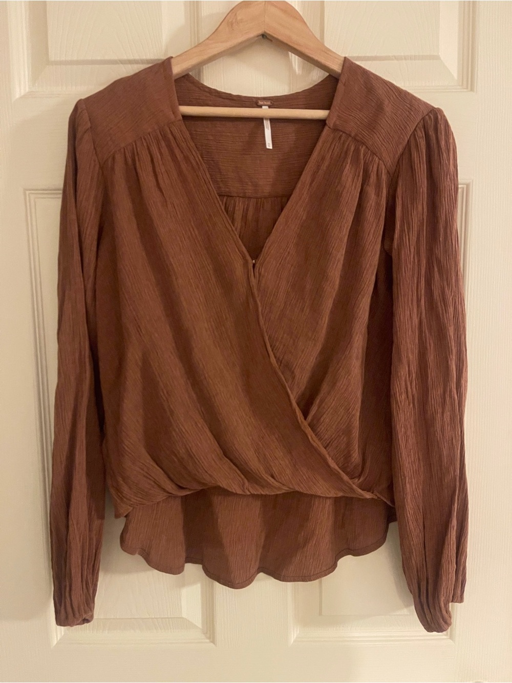 Free People - Wrap Blouse Terracotta